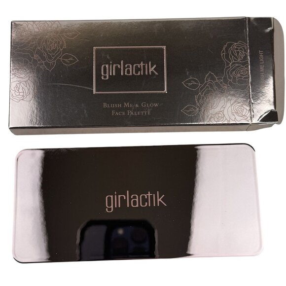 Girlactik Blush Me & Glow Face Palette Light Bronzer Highlighter Trio 2.8g NEW - Picture 2 of 8